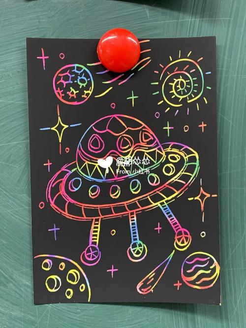 拓展课程:刮刮画之星空主题_星空_兴趣爱好_绘画