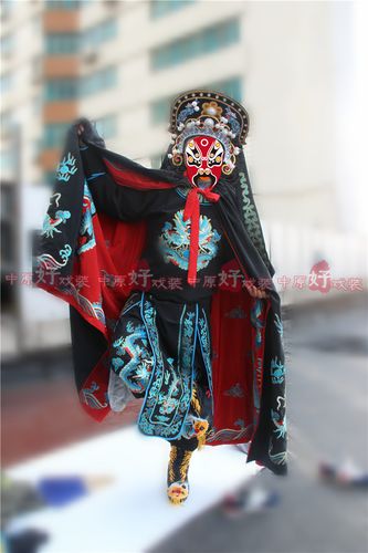 变脸川剧服装全套高档双面披风头盔帽子盔头民族服装