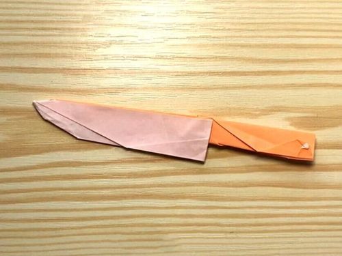 简单好玩的折纸小刀_折纸_兴趣爱好_手工