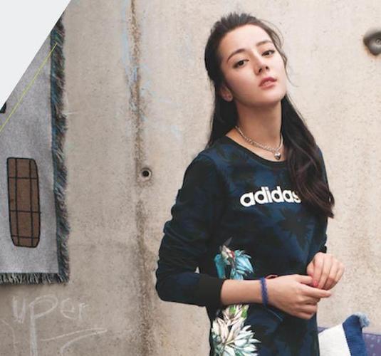 迪丽热巴代言adidas最新宣传照曝光,网友第二张整容了