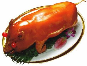 酒店特色食材广式脆皮烤乳猪肉整只烤猪腌制半成品方便菜