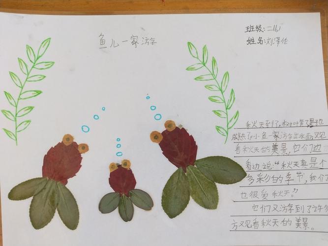 秋之韵——蠡县第二实验小学树叶绘本制作作品展