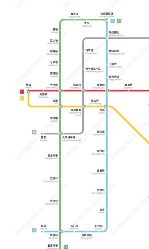 重庆轨道7号线一期将于12月份开工建设.来看建设方案和具体走向