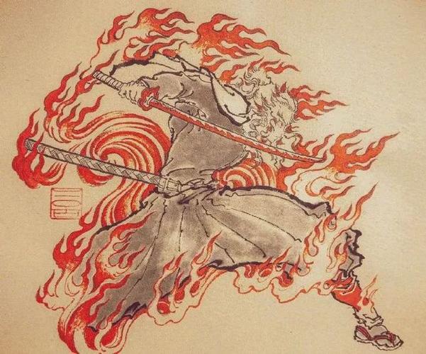 浮世绘风鬼灭之刃插画!题材契合度百分百!这个画风很棒哦!