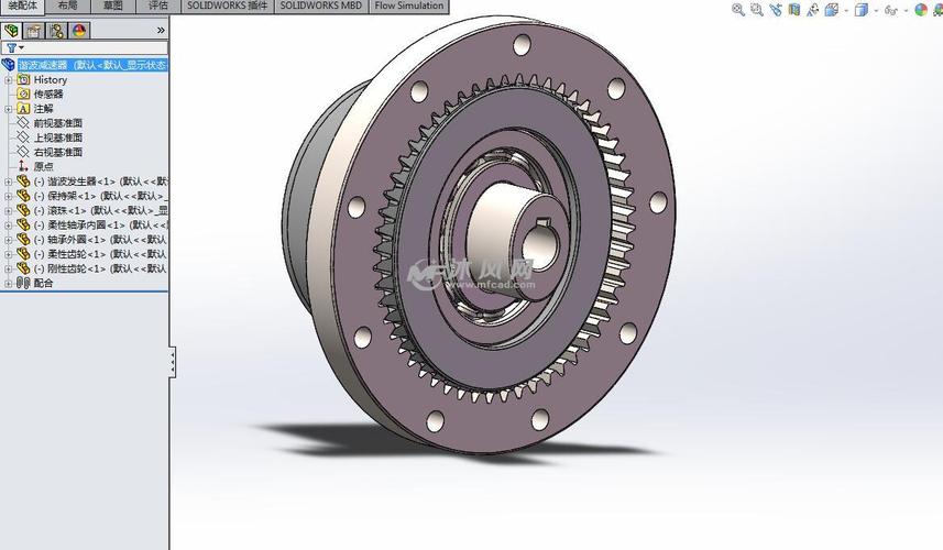 谐波减速器模型图