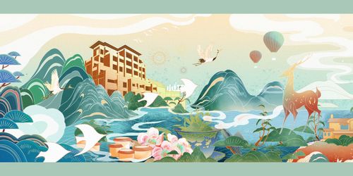国潮文创插画|新国风|英山文创地产插画_插画_文创_国风_国潮_潮流
