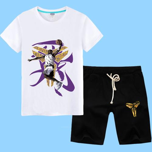 湖人队衣服科比篮球退役纪念衬衫短袖夏季学生运动t恤