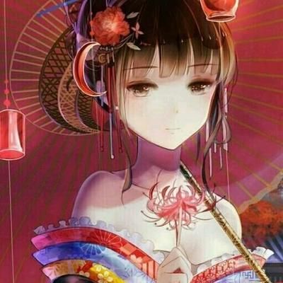 用彼岸花作头像的女生