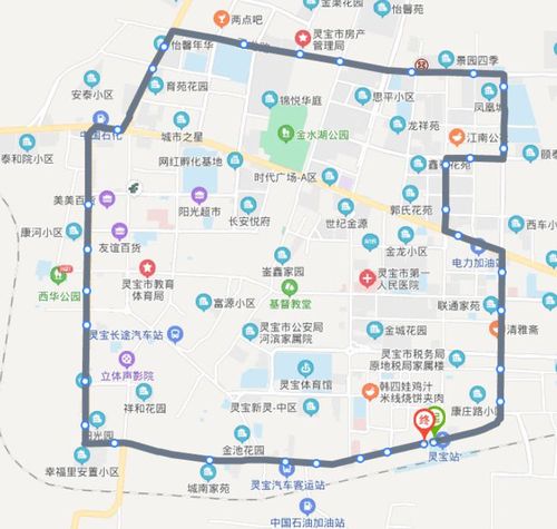 河南灵宝火车站途经公交车线路乘坐点及其运行时间