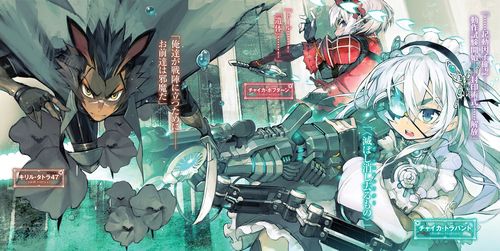 某动漫里一个萝莉背着棺材,头上戴着面具的