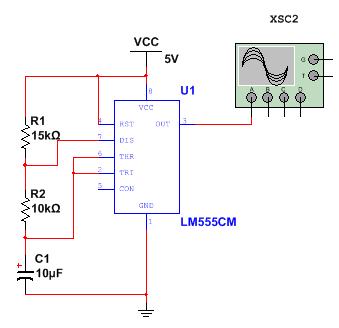 lm555cm脉冲发生电路