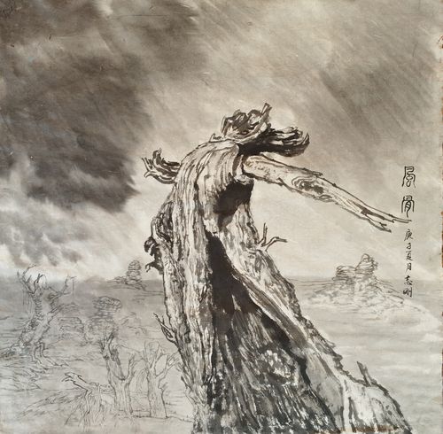 画千年胡杨
