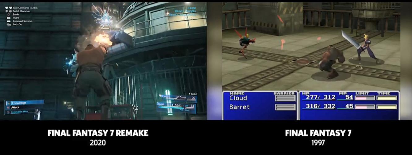 《最终幻想7》 "壹号魔晄炉引爆作战" 新老对比