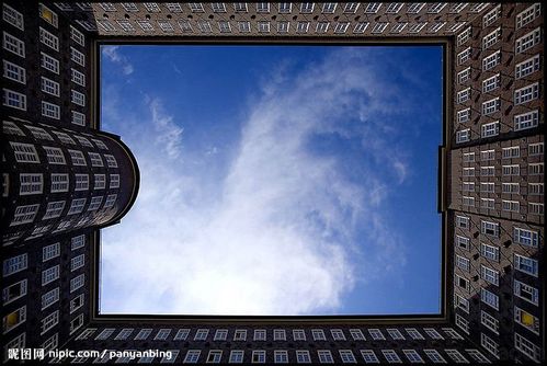 仰视天空图片[摄影图,jpg]