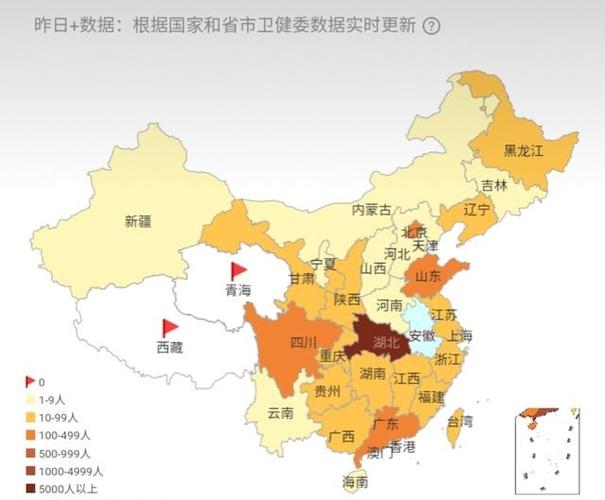 再看看青海在全国疫情地图当中的状况.