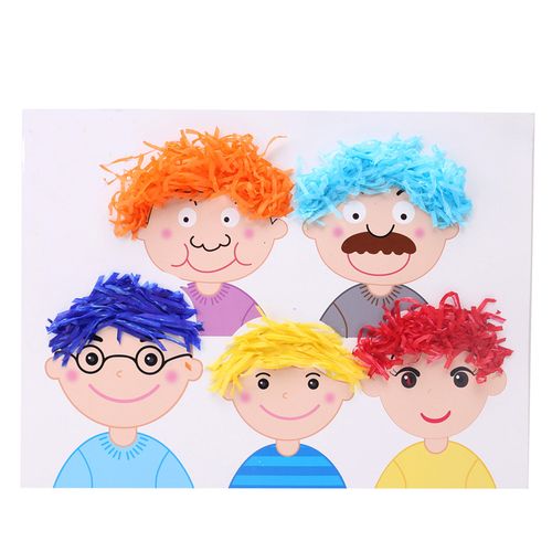 幼儿园手工制作材料包给爸爸设计发型给爸爸的礼物父亲节手工diy