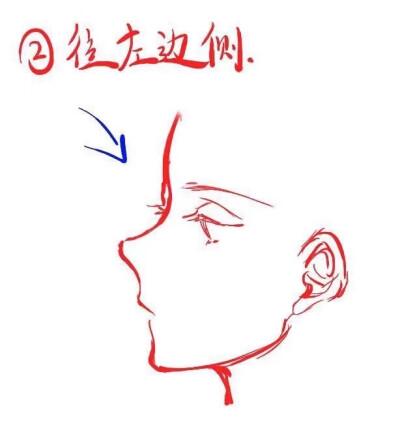 动漫绘画侧脸教程