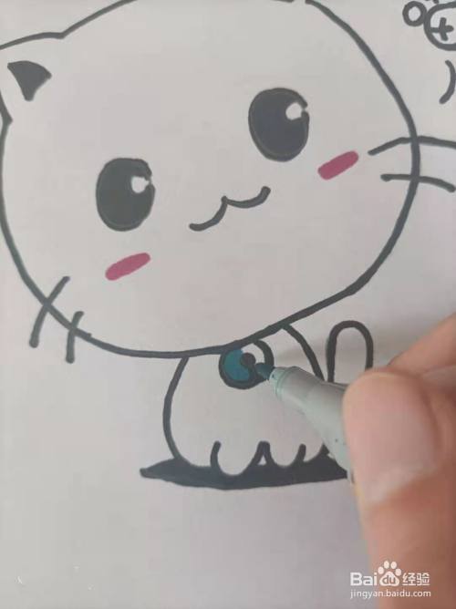 可爱的小猫咪简笔画怎么画?