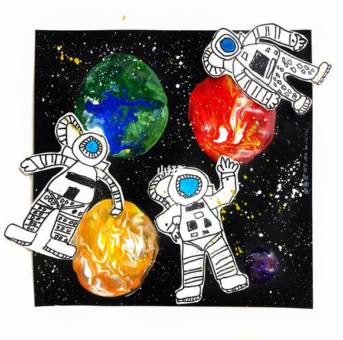 探索月球99_儿童画_创意儿童画_文化_绘画