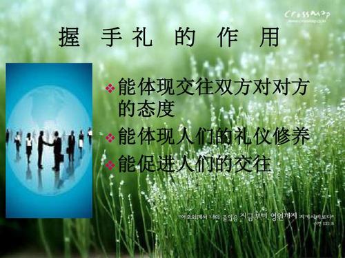 握手的礼仪1ppt