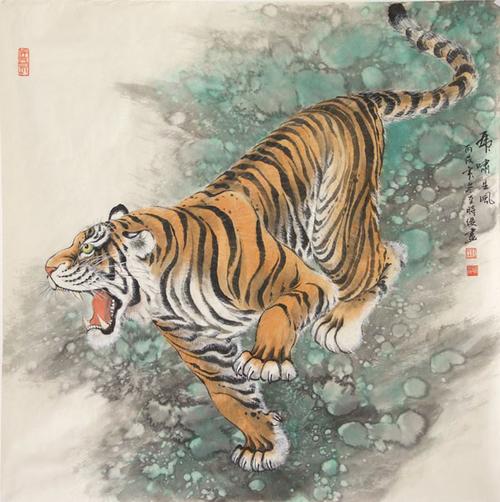 江时俊国画老虎欣赏(2)
