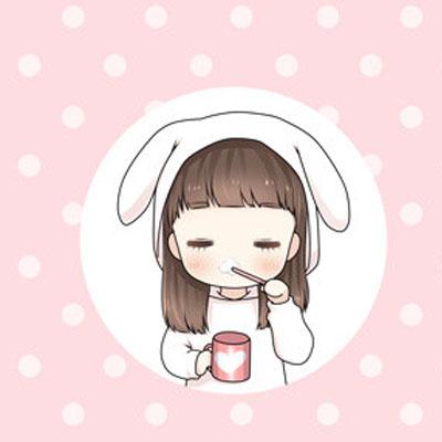 喵小兔情侣头像无水印 喵小兔系列微信情侣头像一左一