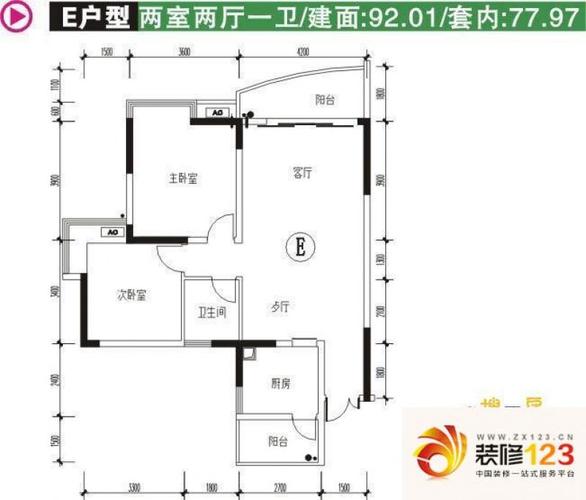 重庆金荷花园金荷花园户型图c户型 3室2厅2卫1 .-我