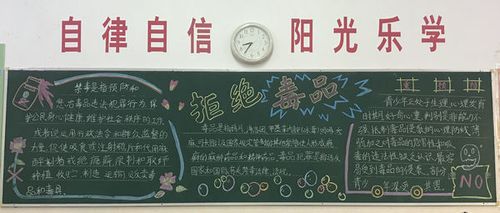 附小开展班级禁毒黑板报比赛