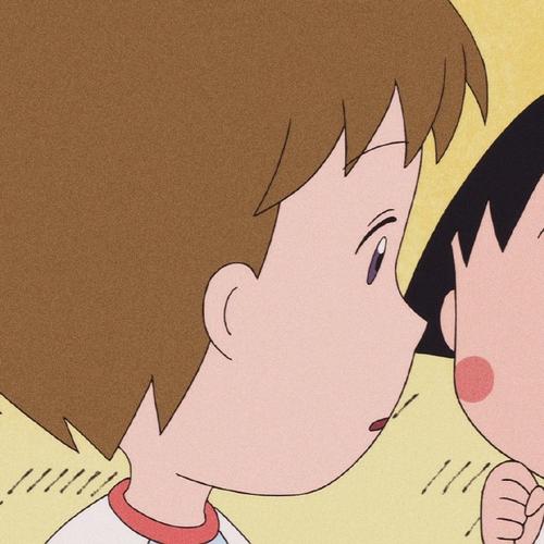 动漫头像:小丸子和安德烈