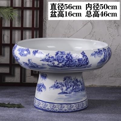 青花瓷花盆大号特大景德镇