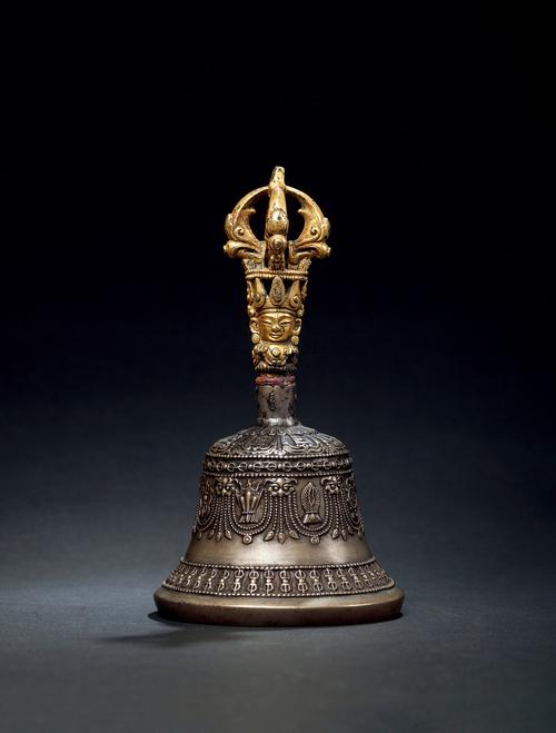 3062 清中期 西藏铜鎏金金刚铃