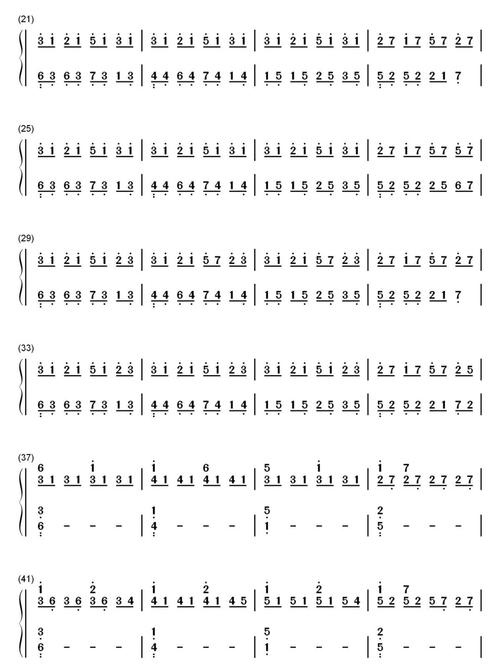 【钢琴谱】《dusk》 后附双手简谱_琴谱_娱乐_音乐