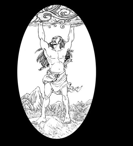 盘古卡通人物形象设计