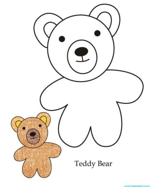 保店镇张宅附设幼儿园小班涂色《画小熊》