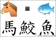 马鲛鱼 对应emoji 的对照png图片