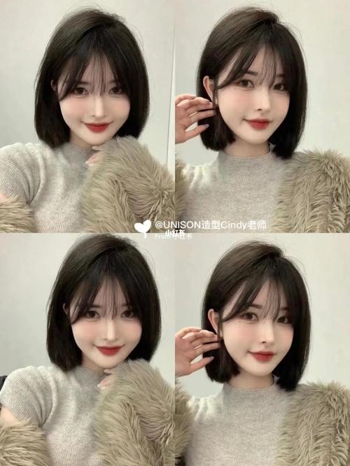 2022免打理短发圆脸大脸修饰脸型减龄发型_发型_短发