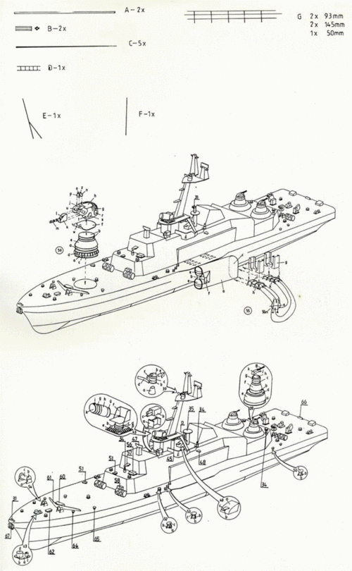 舰船航海类纸模型农夫号驱逐舰纸模型图纸orp rolnik.