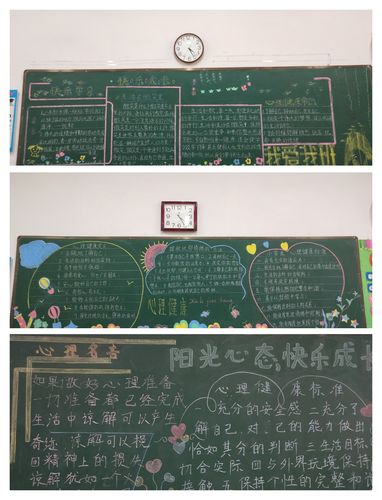 "新时代,心成长"--凌云小学心理健康主题黑板报评比活动