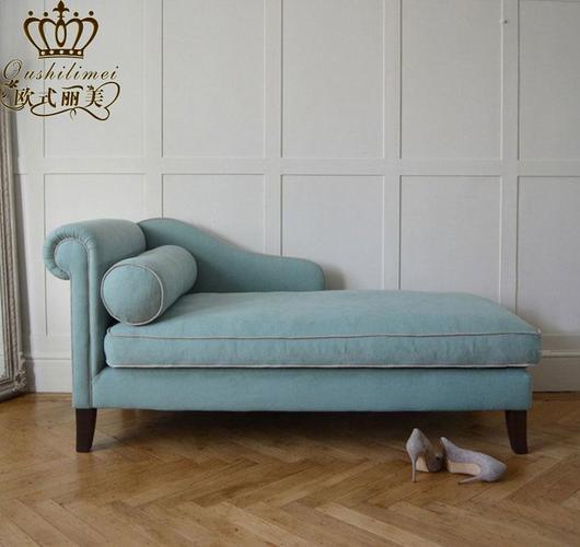 美式布艺贵妃椅躺椅沙发欧式休闲贵妃榻小户型贵妃沙发简约美人靠