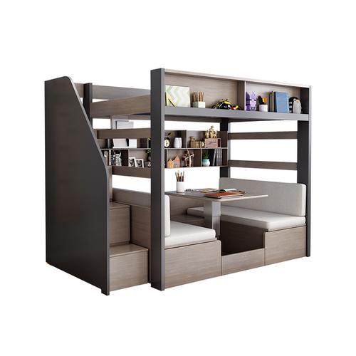 高低/子母床 北欧简约现代多功能儿童床上下床铺上床下书桌子母床高低