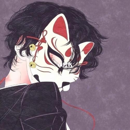 动漫男头/藏在面具下的绝世容颜_动漫_男生头像_面具