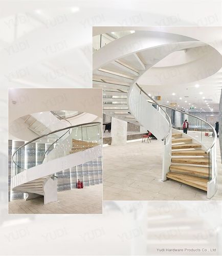 御迪钢结构弧形楼梯案例
