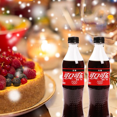零度可口可乐汽水500ml5瓶零度无糖汽水碳酸饮料by