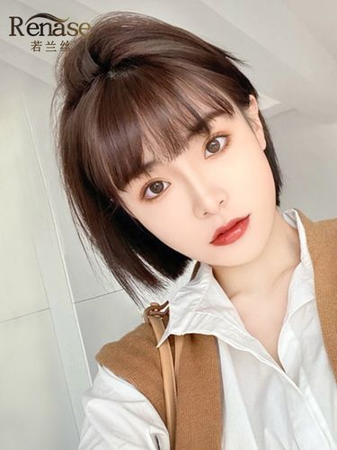 2020发型女短发,短发发型女超短 正品假发女短发波波头韩式发型女真发全头套式全真人