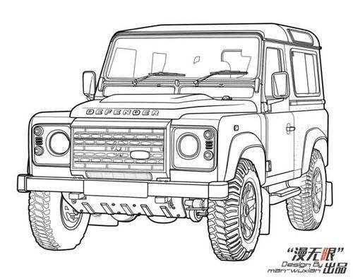 0 柴油欧规越野特惠汽车时代网路虎吉普车简笔画landrover路虎汽车18