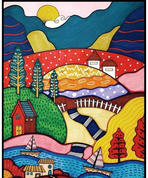 创意灵感:儿童画构图形式与素材分享-儿童画如何画?