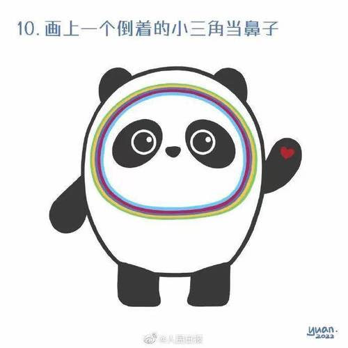 手把手教网友学画"冰墩墩"漫画博主发布了手绘教程手绘"冰墩墩"拥有