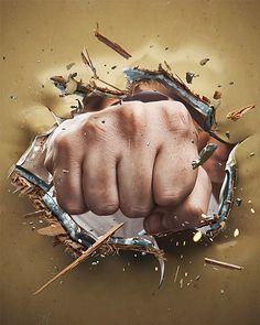 拳头击打 力量 冲击