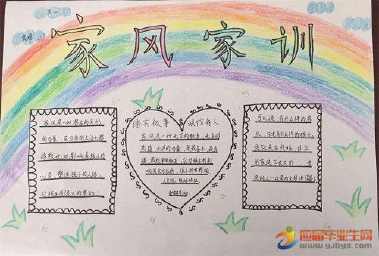五年级宏扬优秀家风手抄报 五年级手抄报