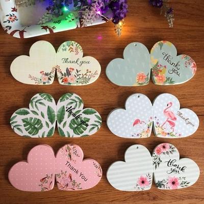 温馨心形万圣折纸简单女生精致心愿卡小学生生日快乐通用校庆吊牌